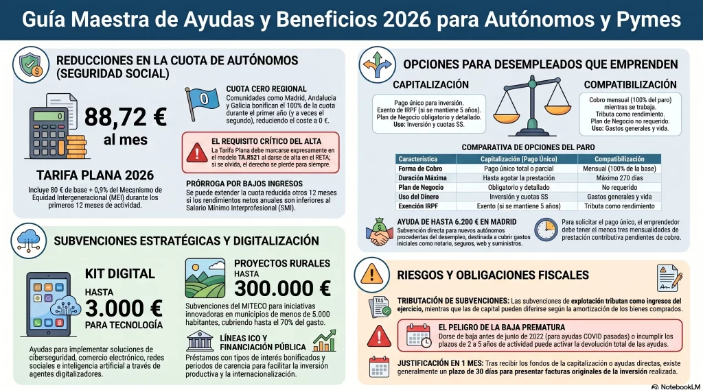 Guía fiscal ayudas autónomos