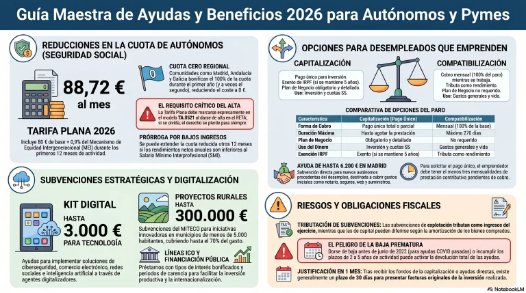 Guía fiscal ayudas autónomos