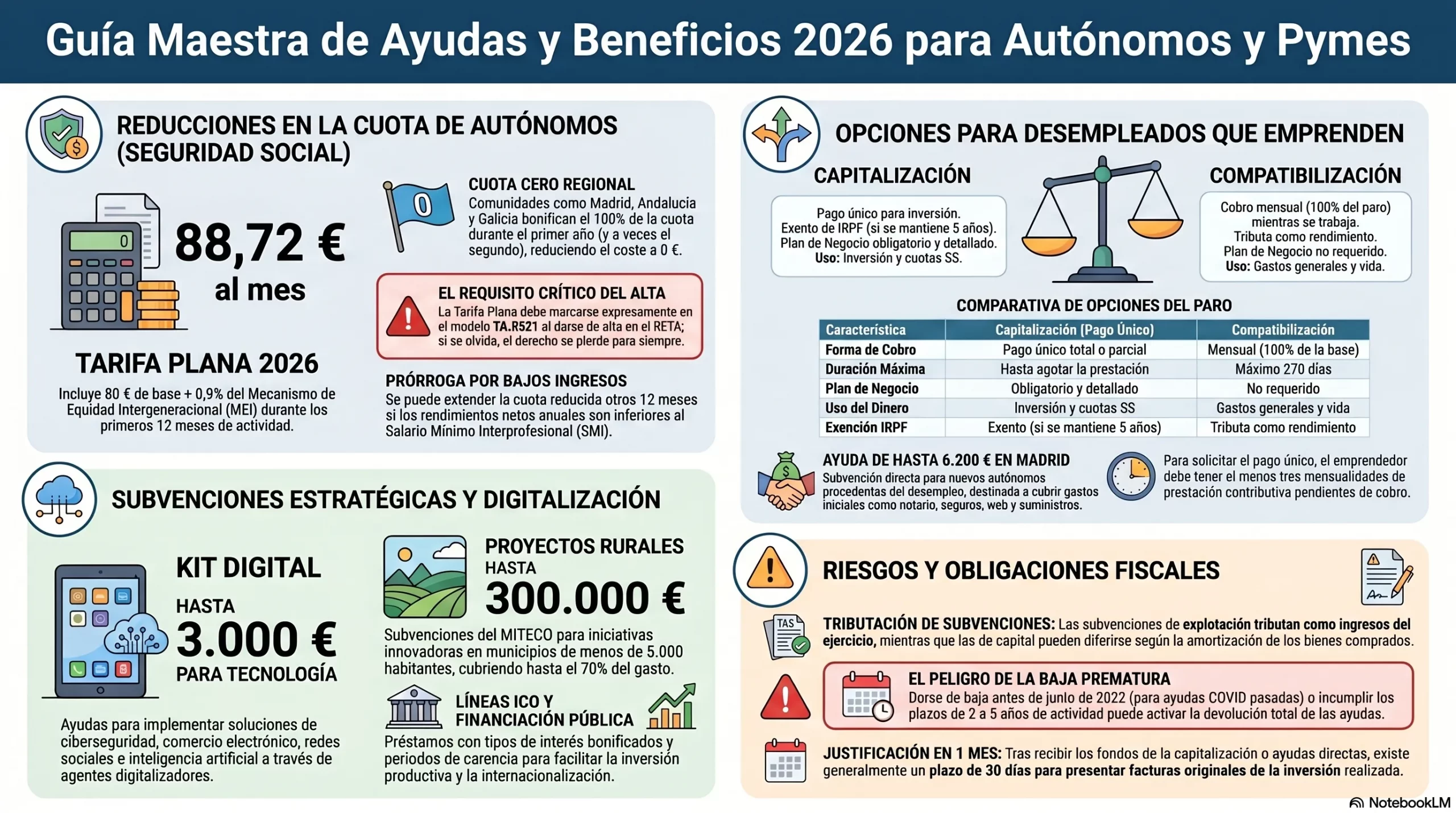 Guía fiscal ayudas autónomos