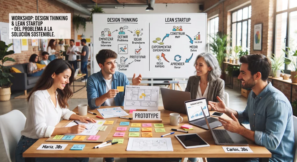 Design thinking y lean startup