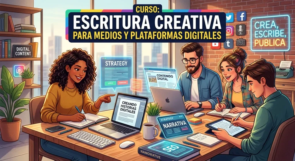 Escritura creativa para medios y plataformas digitales